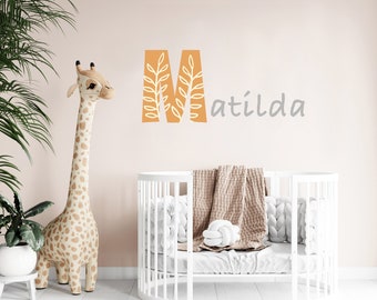 Personalized Name Wall Decal: Boho Nursery Decor