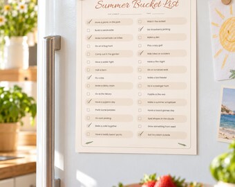 Summer Bucket List for Kids Printable, Boredom Jar Ideas, 60 Activity Slips, School Holiday Activities, Rainy Day Ideas, A4 & Letter