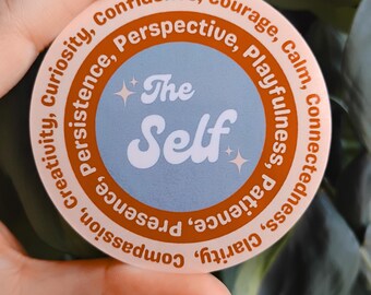 Internal Family Systems qualities of the Self: 3 in waterproof vinyl sticker