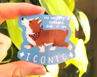Funny Animal Vinyl Stickers: 2 in & waterproof