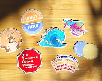 DBT Skills Vinyl Stickers