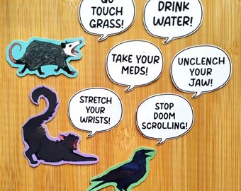 Accountability Buddy Vinyl Stickers: 3 in. & waterproof