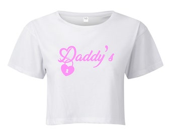 Daddy's Adult Cropped T-Shirt