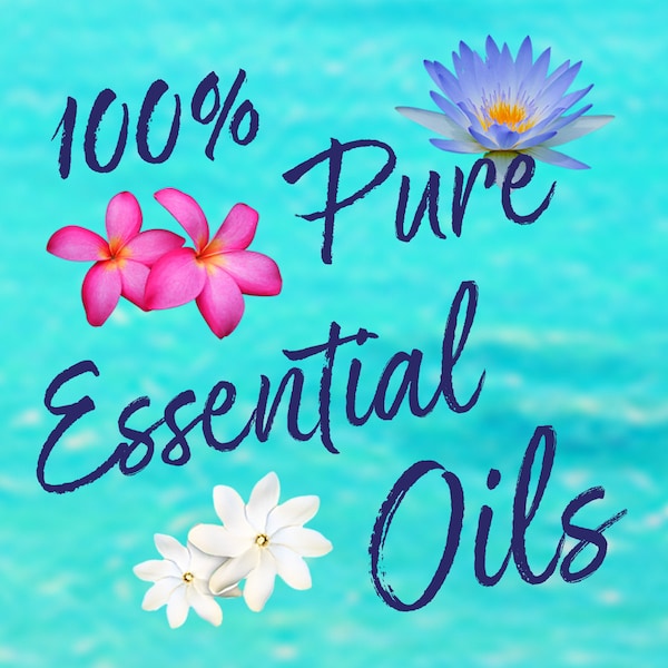 Pure Tropical Essential Oils Concentrated, All-Natural—the Exotic Aroma of Polynesian Flowers: Plumeria, Blue Lotus, and Tahitian Gardenia.