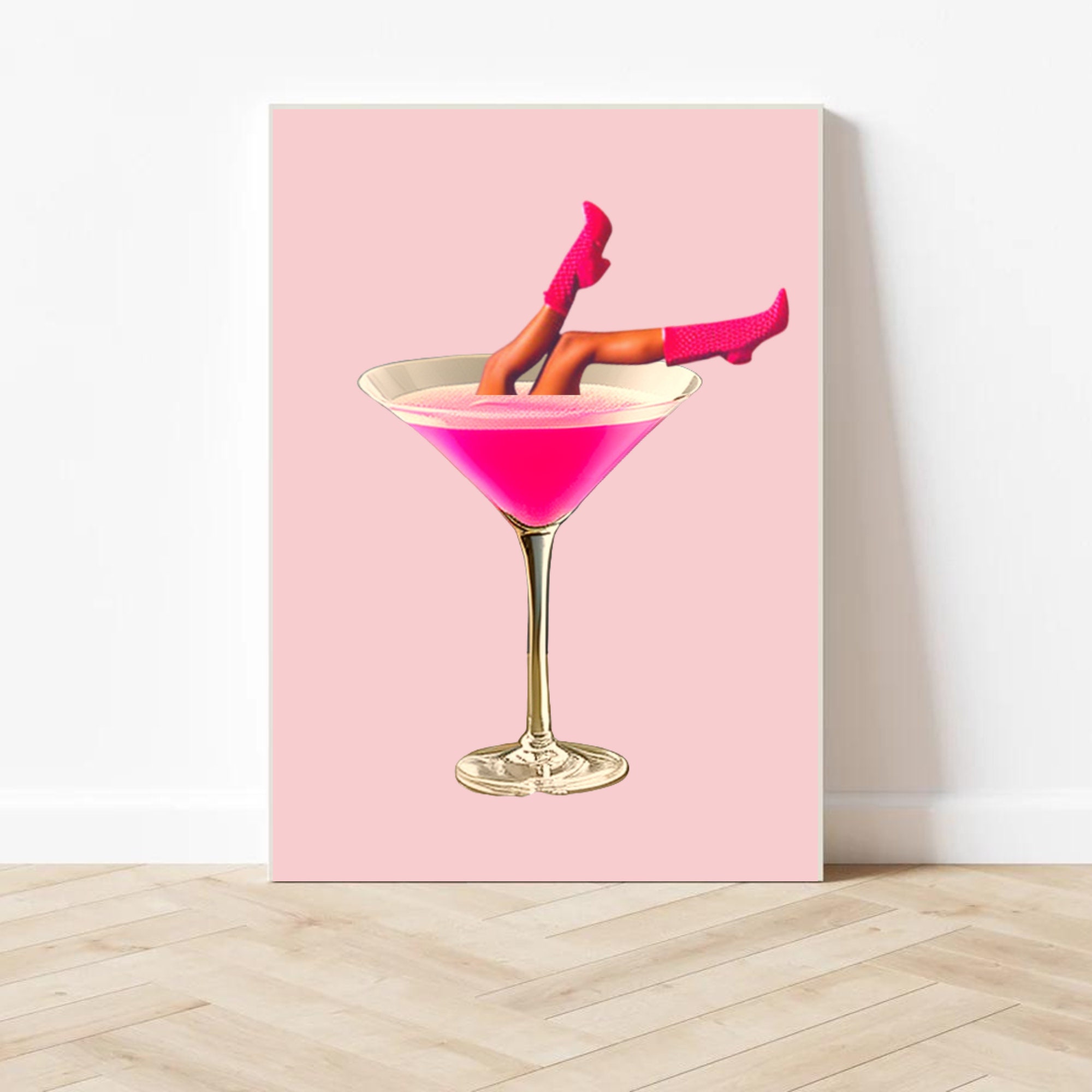 Dirty Martini Cocktail Trendy Printable Wall Art Pink Trendy - Etsy