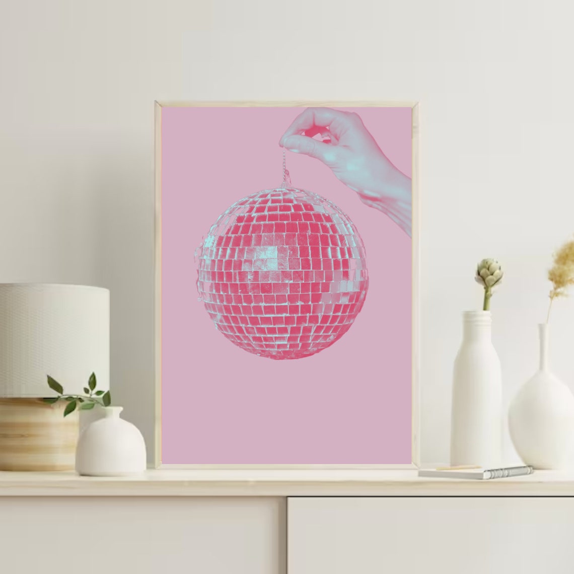 Disco Ball Print Disco Ball Poster Printable Wall Art Disco - Etsy