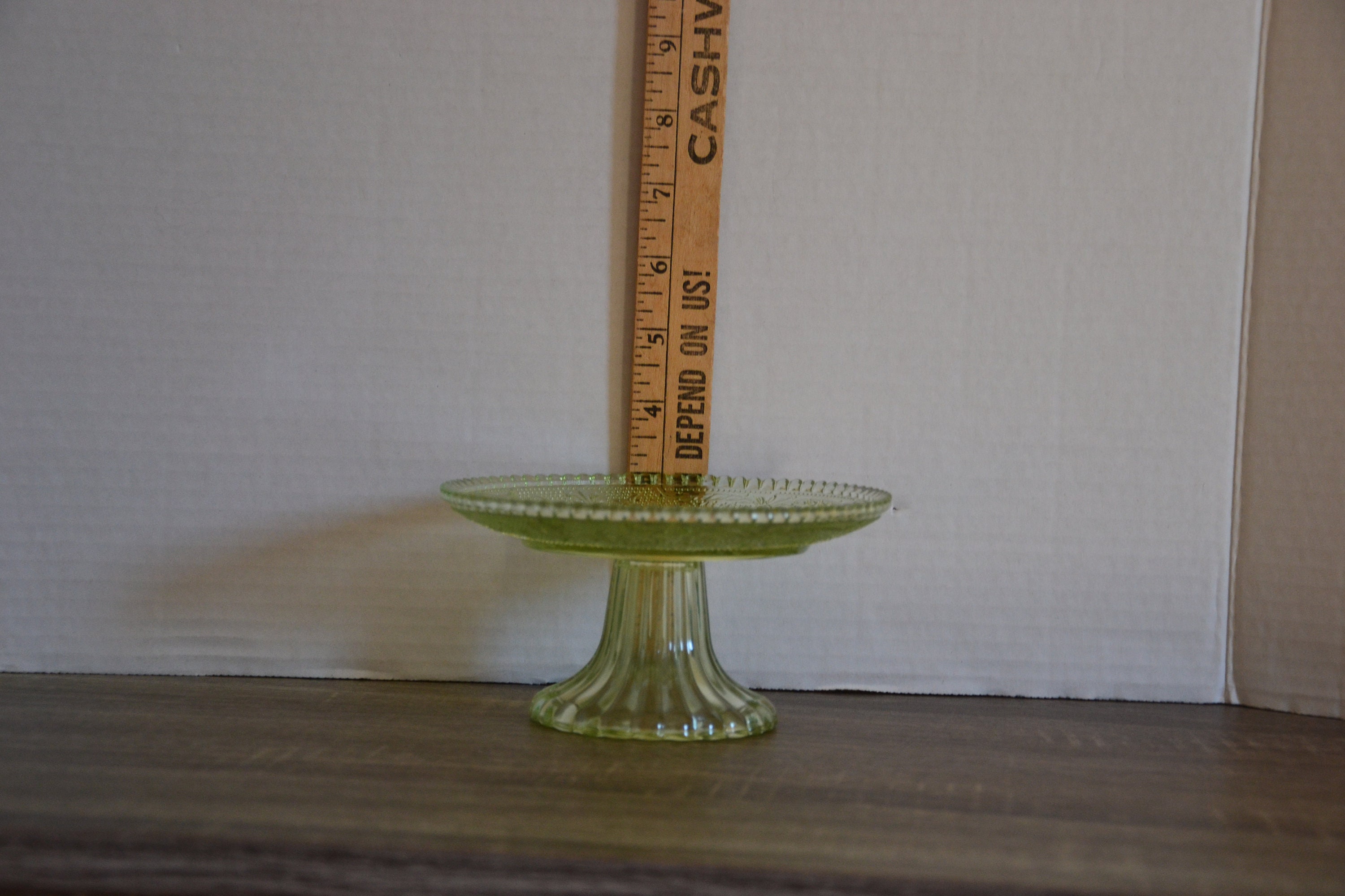Vtg Uranium Glass Cake Plate Etsy Il Fullxfull.4628409013 Juqh