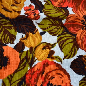 70s Floral Curtains