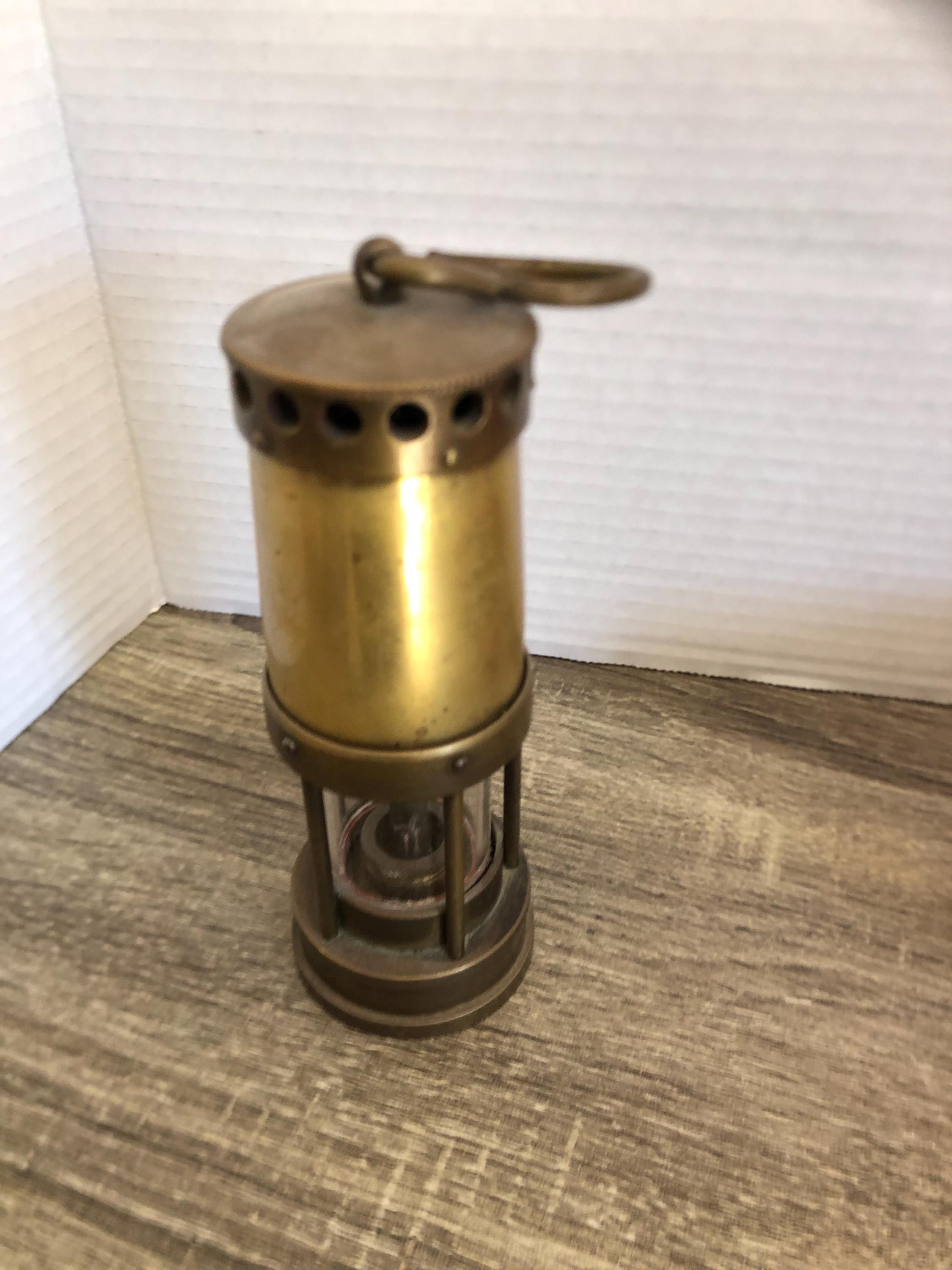 E. Thomas & Williams Ltd. Cambrian Works Brass Miners Safety Lamp