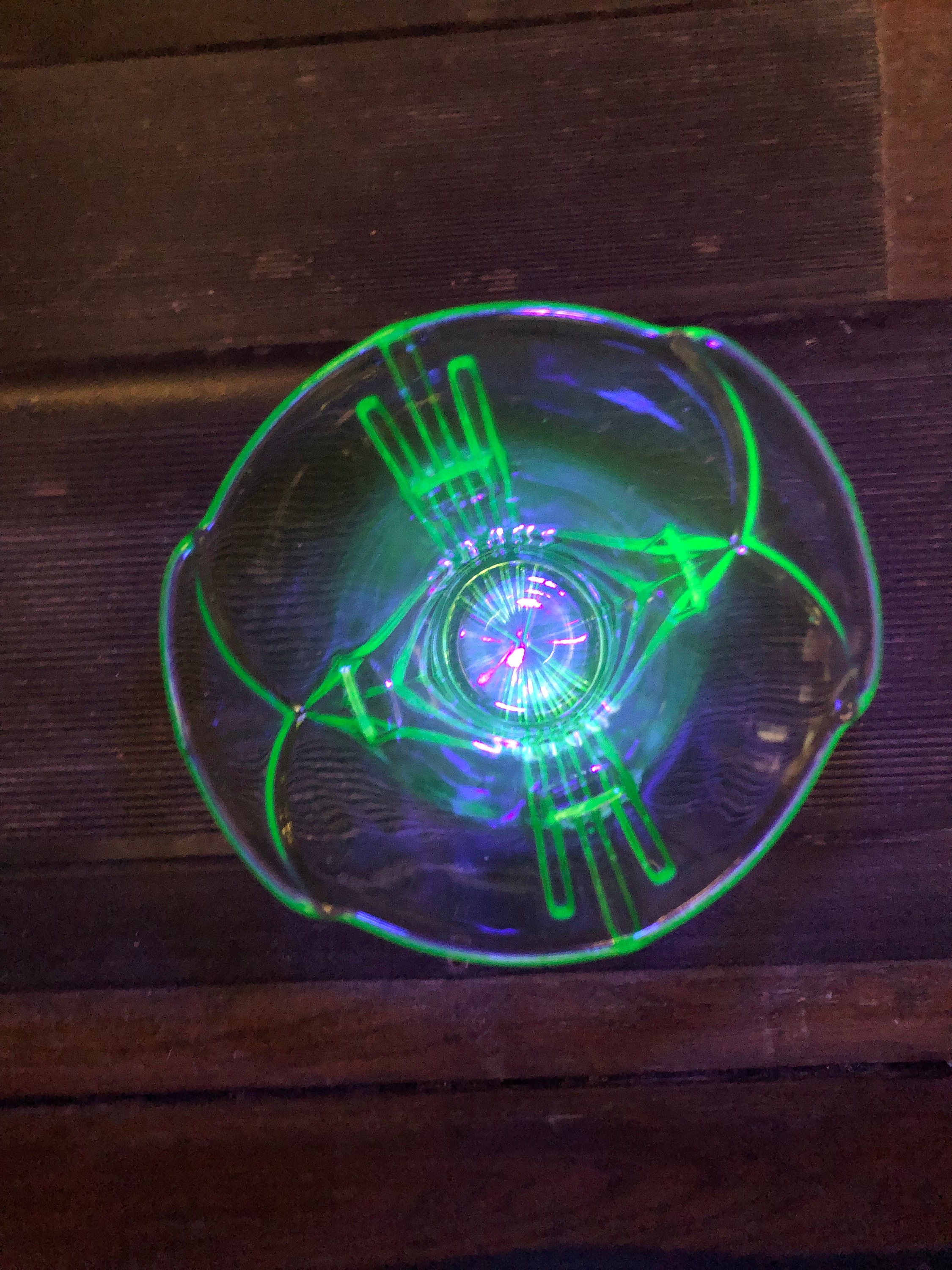 希少 ウランガラス バセリンガラス アールデコ アンティーク