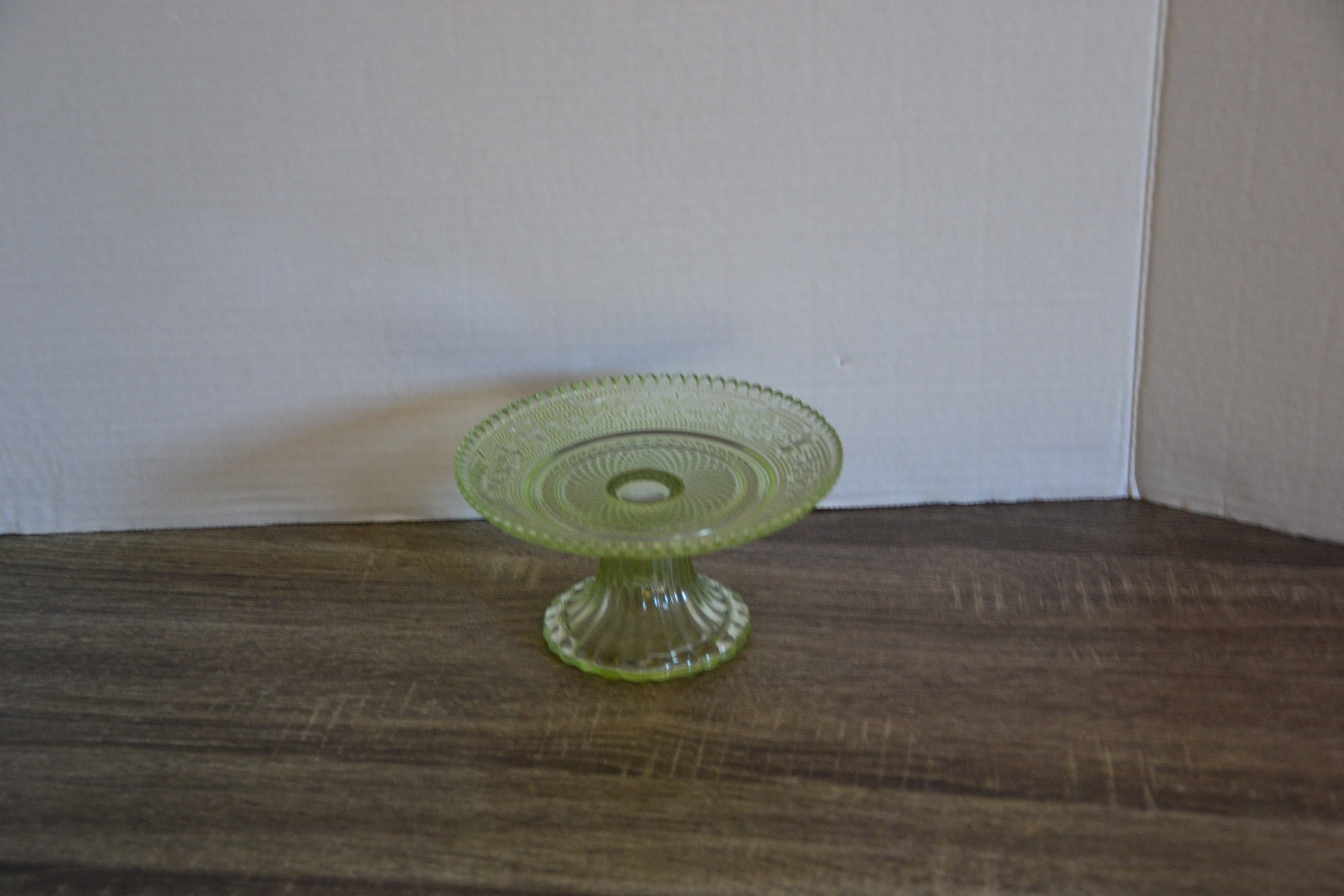 Glow Up Your Dessert: Uranium Glass Cake Plates