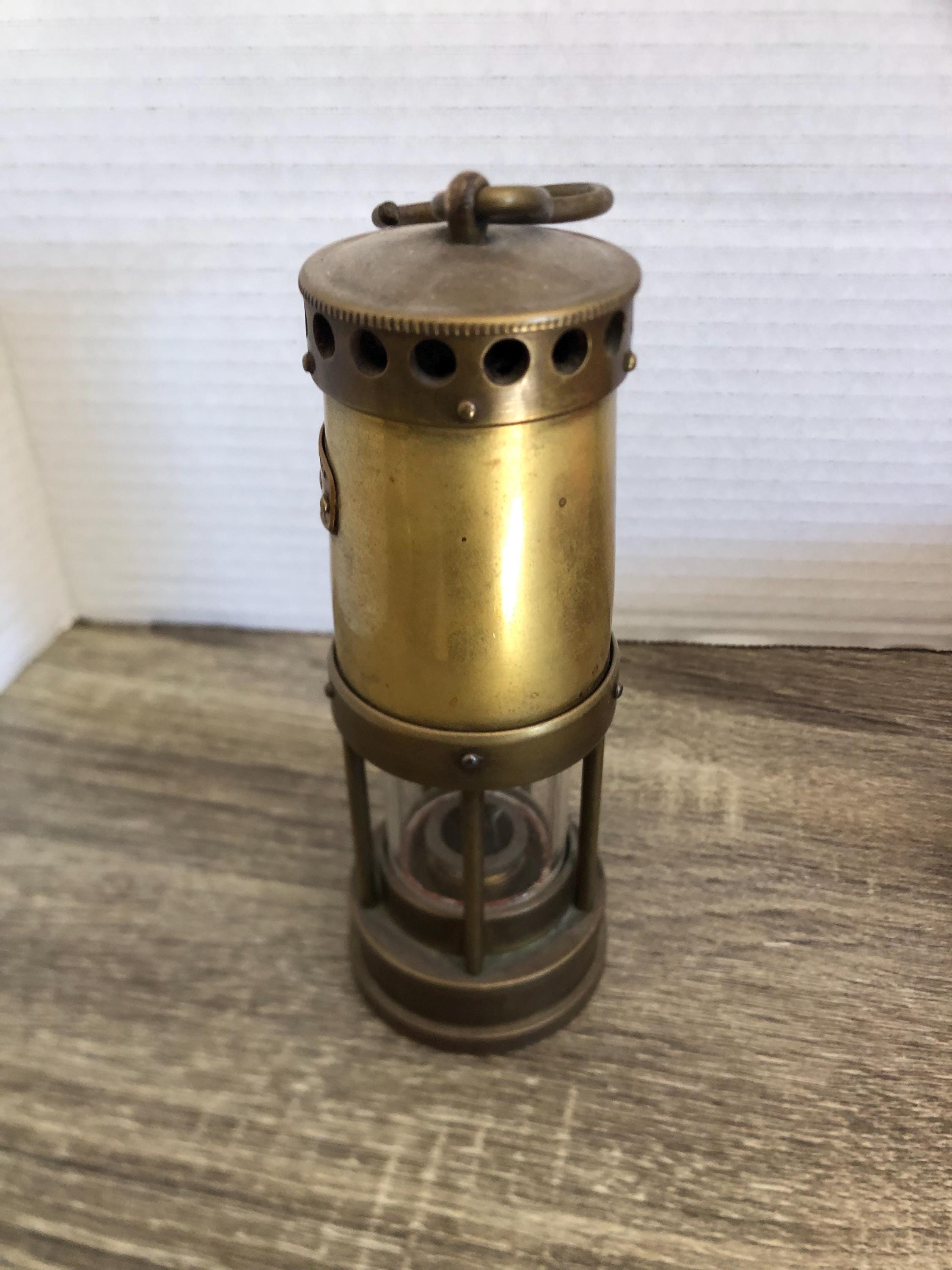 E. Thomas & Williams Ltd. Cambrian Works Brass Miners Safety Lamp
