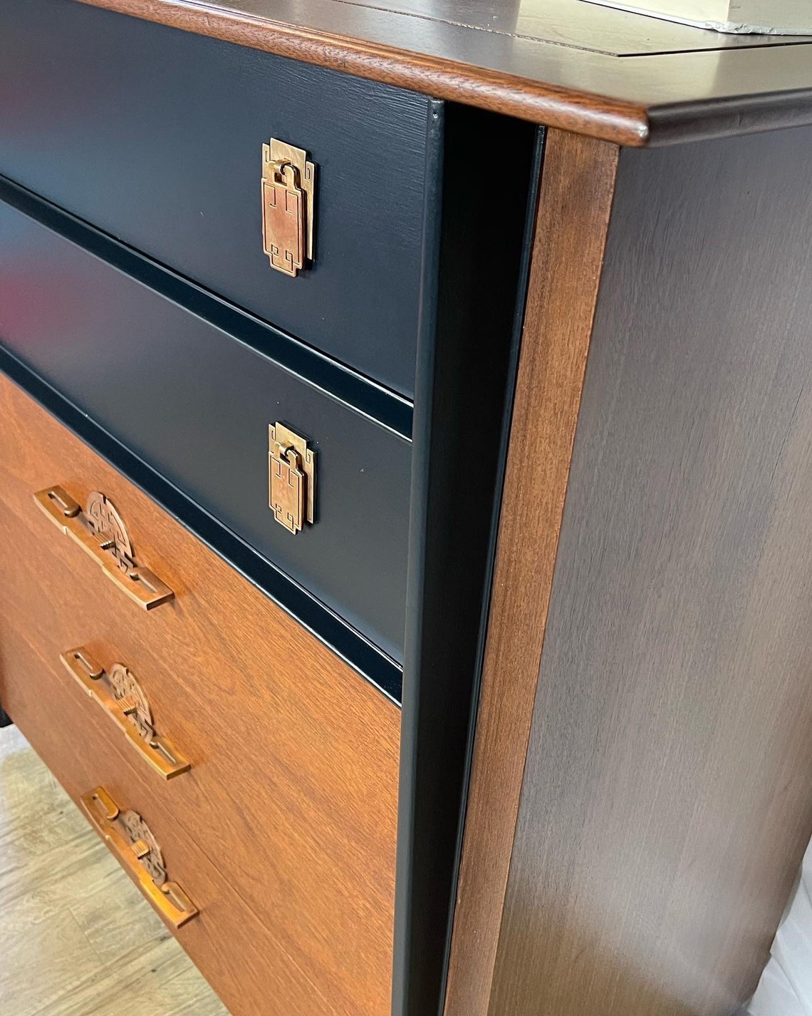 Refinished MCM Kent Coffey the Park Avenue Tallboy Dresser. Etsy