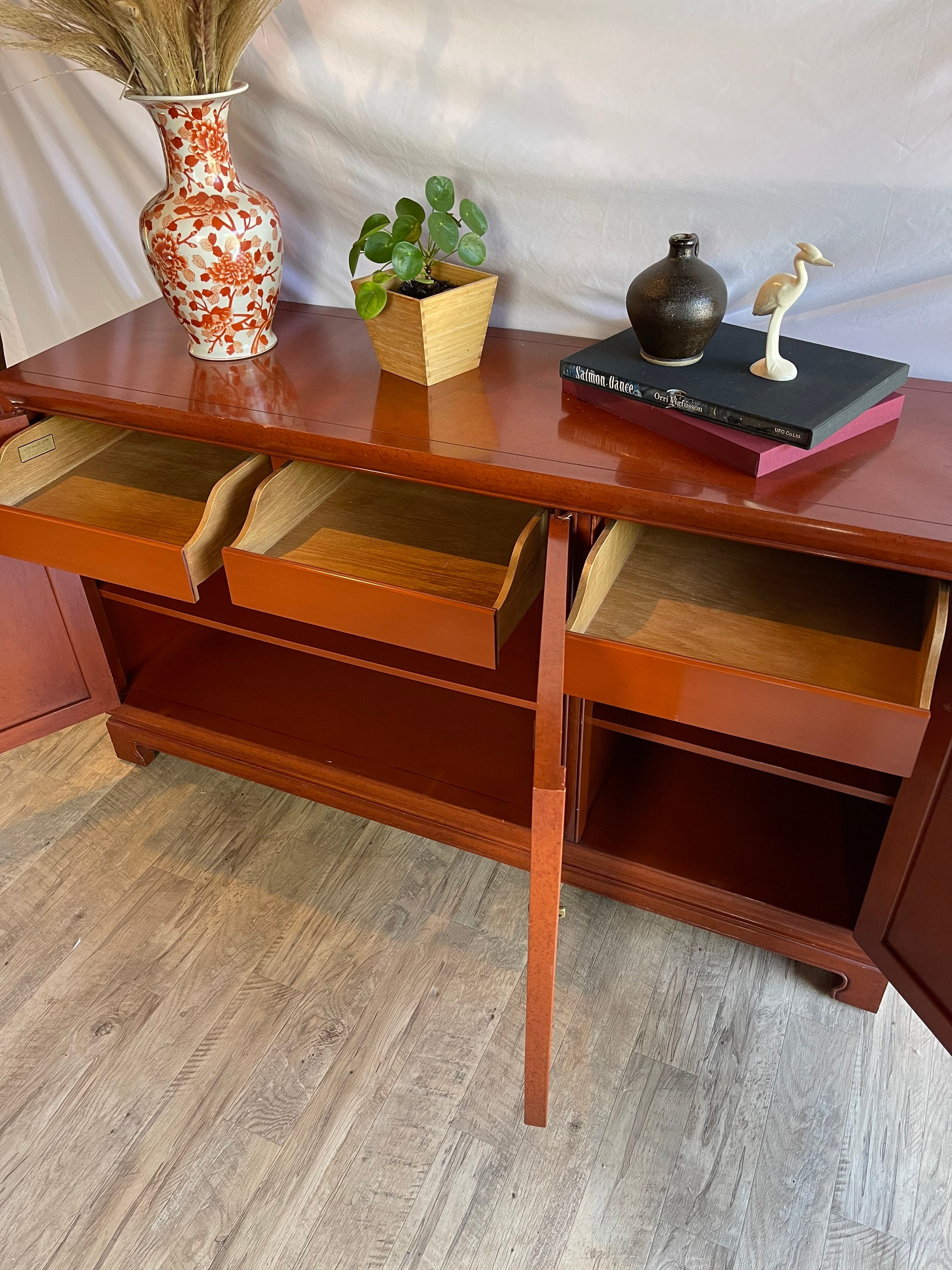 John Widdicomb Vintage MCM Asian Inspired Credenza - Etsy