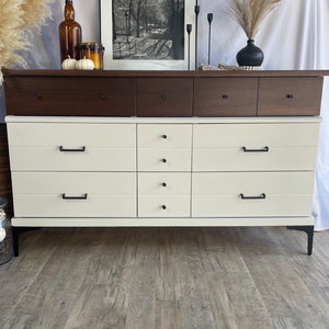 Refinished MCM Haddon Hall Nine Drawer Lowboy Dresser **SOLD***