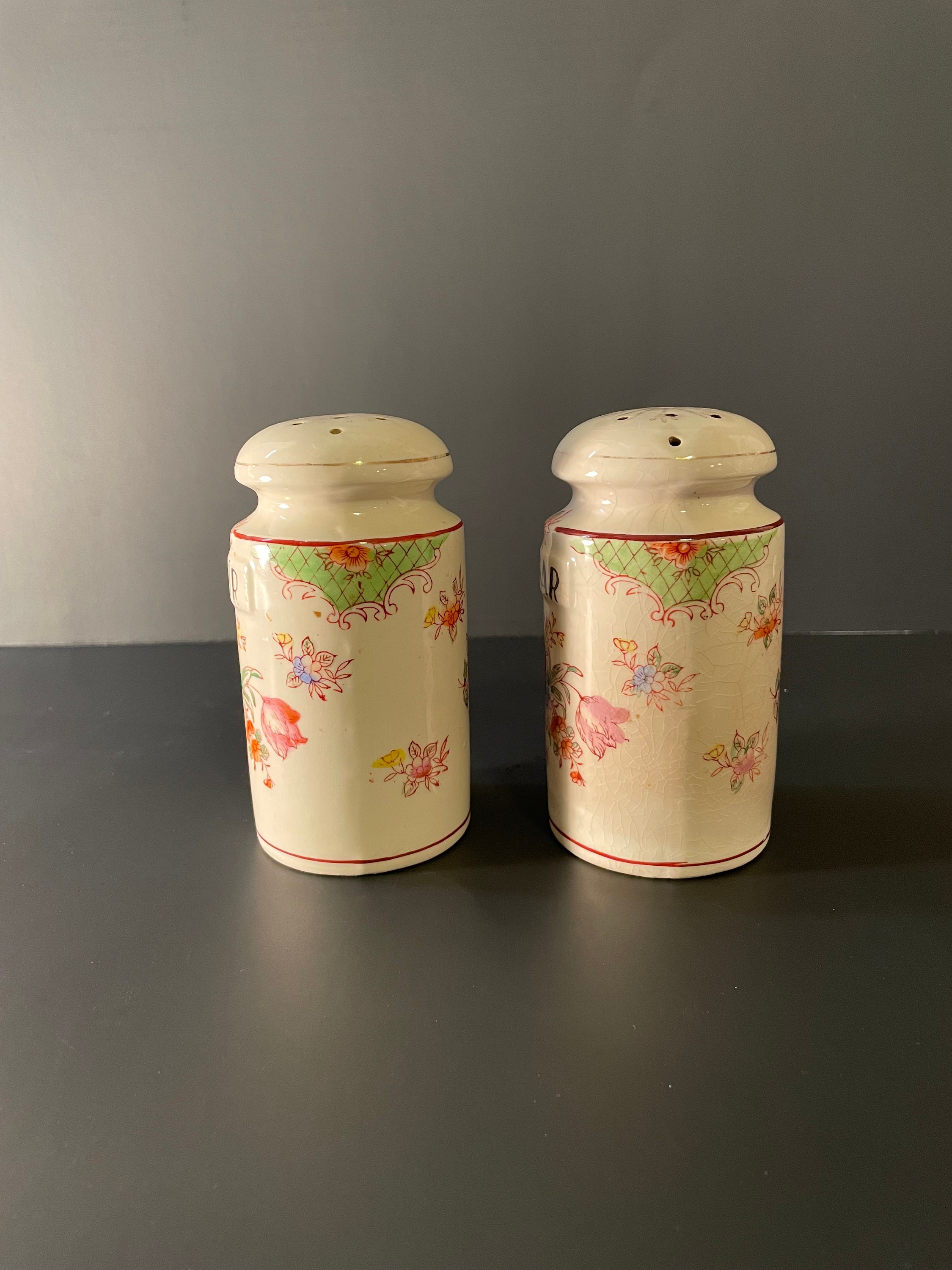 Vintage Sugar and Flour Shakers Vintage Shakers Vintage Etsy
