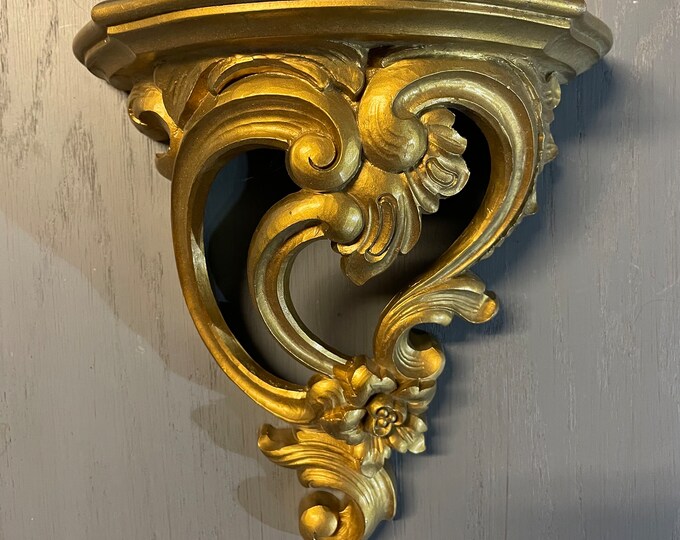1970s Syroco Gold Wall Decor Mold, Plate Holder, Gold Wall Hanging ...