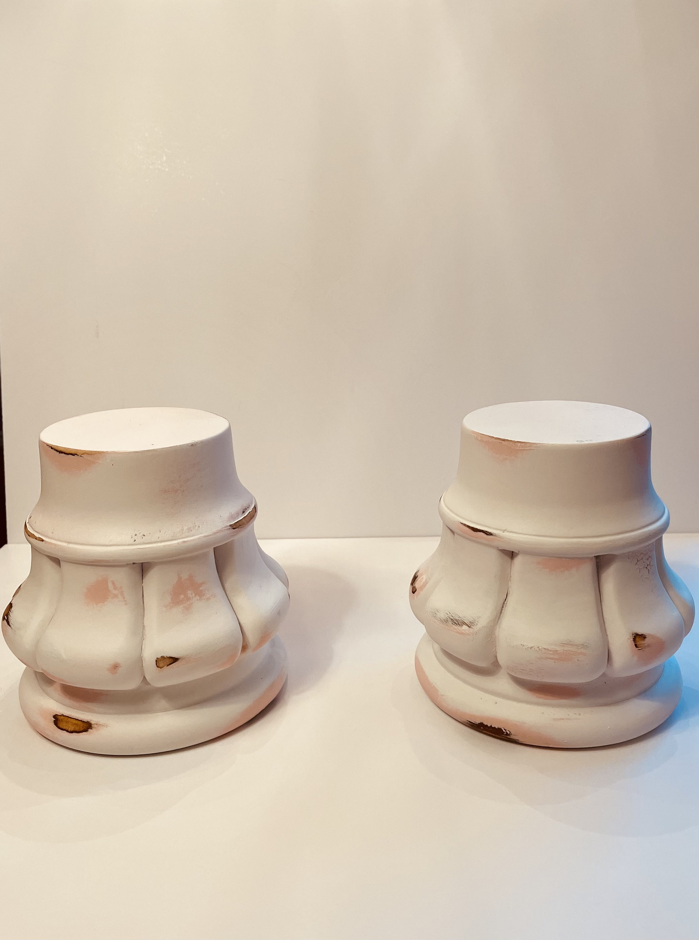 Recycled Pillar Candle Risers Wooden Candle Stands Etsy