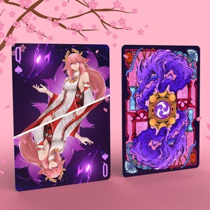 Genshin Poker Cards - Etsy