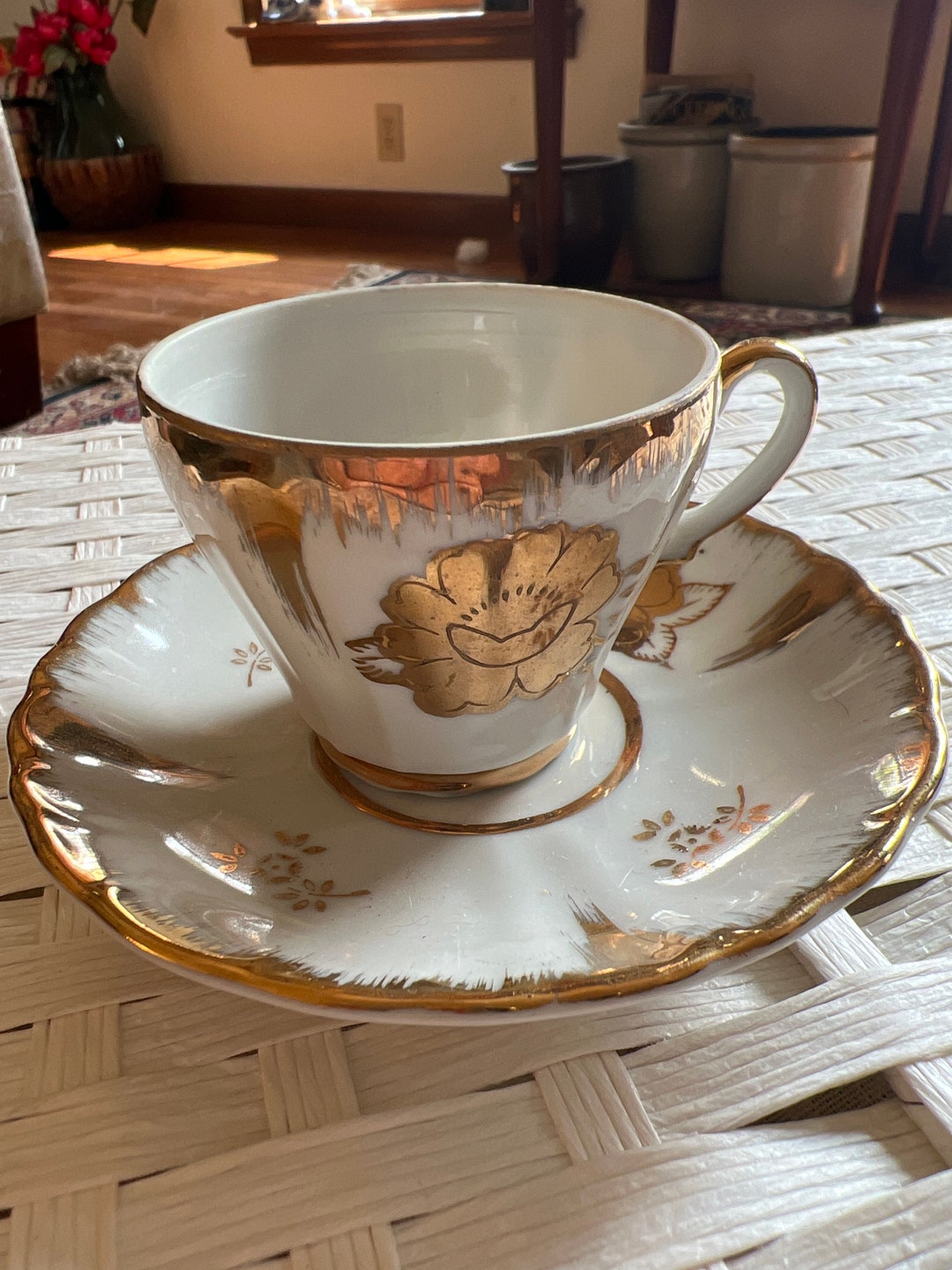 Vintage Japanese Teacup and Saucer Etsy