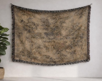 French Style Tapestry, Large Antique Woven Wall Hanging, Verdure French Home Décor