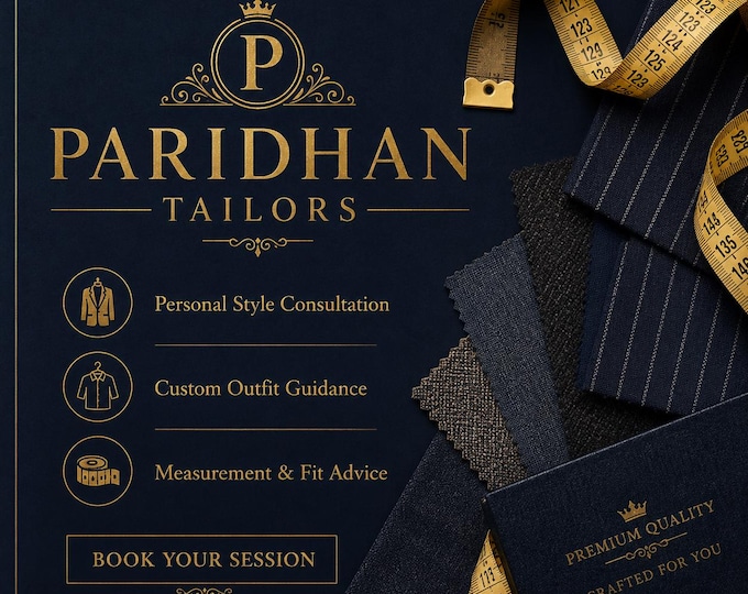 Custom Outfit Consultation | Made-to-Measure Advice | Fabric & Style Guidance | Measurement Help | Paridhan Tailors