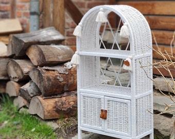 LittleDreamsShopPL WICKER CABINET WHITE Doors