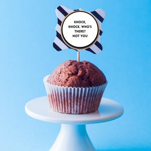 Sassy Goodbye Coworker Cupcake Toppers Digital Download Printable image 4