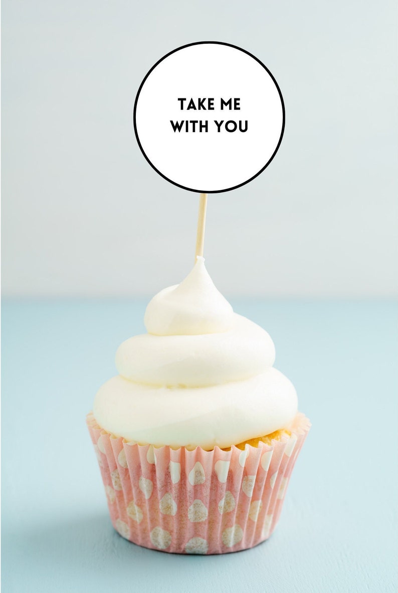 Sassy Goodbye Coworker Cupcake Toppers Digital Download Printable image 3