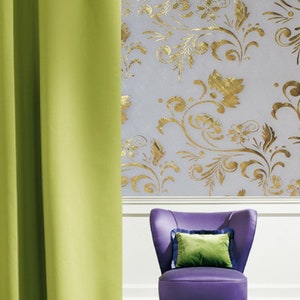 Sheer Curtain Metallic Leafs Sheer Curtains (Silver, 45L X 34W)