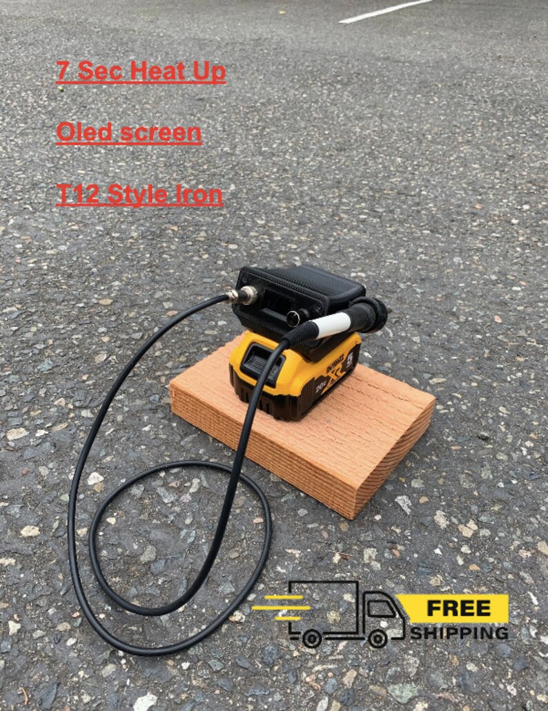 Dewalt 20v Portable Soldering Station/iron T12 Console OLED Etsy