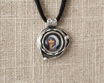Mother Teresa Pendant - Etsy