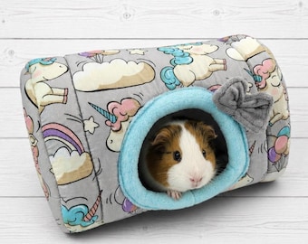 Guinea Pig Hideout House | Reinforced Cozy Bed | Handmade Cage Accessory