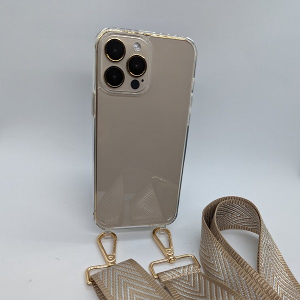 Slim Transparent/ clear iPhone Case with Strap