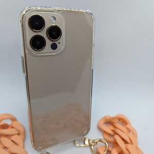 Slim Transparent/ clear iPhone Case with Chunky Chain