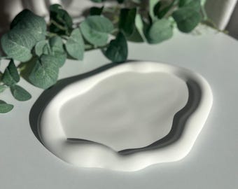 Cloud Stone Jewelry Tray: Modern Trinket Dish