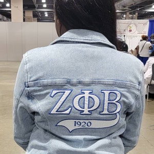 Zeta Denim Embroidered Tail Jacket