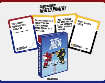 Cards Against Humanity Heated Rivarly, Hockey show, Tv series - Printable Instant Download No Physical Game holiday Christmas gift