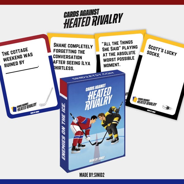 Cards Against Humanity : Rivalité Enflammée, Émission de Hockey, Série TV - Jeu Imprimable à Télécharger Instantanément (Pas de Jeu Physique) - Cadeau de Noël