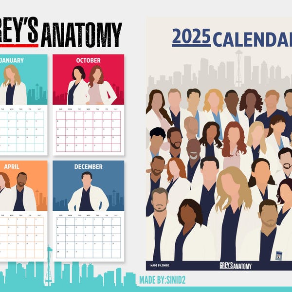 Greys Anatomy - Etsy UK