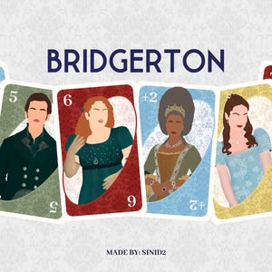 Jeu de cartes Bridgerton Queen Charlotte - Cadeau minimaliste Play Poster Print Pack (téléchargement numérique) Noël