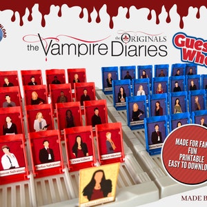 The Vampire Diaries, The Originals, Guess Who Game Legacies - Download immediato stampabile, nessun gioco fisico incluso regalo di Natale per le feste
