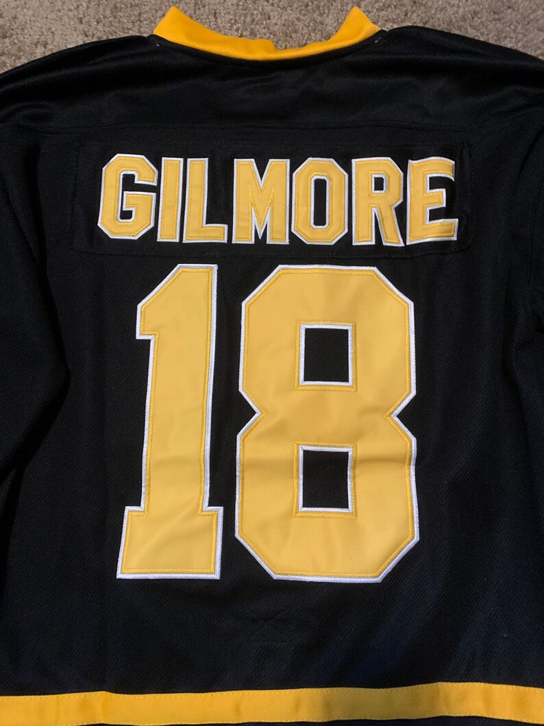 Happy Gilmore Black and Yellow Hockey Jersey 18 Etsy