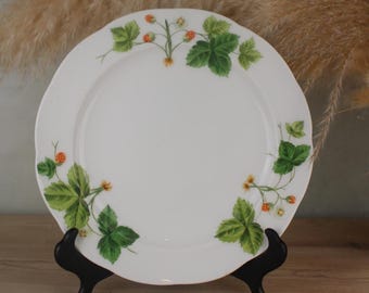 Minton Wild Strawberries Plate | Flower Design Decorative Plate | Servingware Nibbles Snack Platter Multi-Section Dish