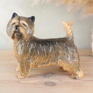 Yorkshire Terrier Ceramic Figurine | Vintage Collectable Ceramic Figurines | Perfect Dog Animal Lovers Gift