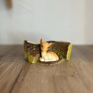 Hornsea Eastgate 10 Deer Plant Pot | Hornsea Fauna | Vintage Animal Collectables | Small Planter Storage Trinket Dish | Animal Lover Gift