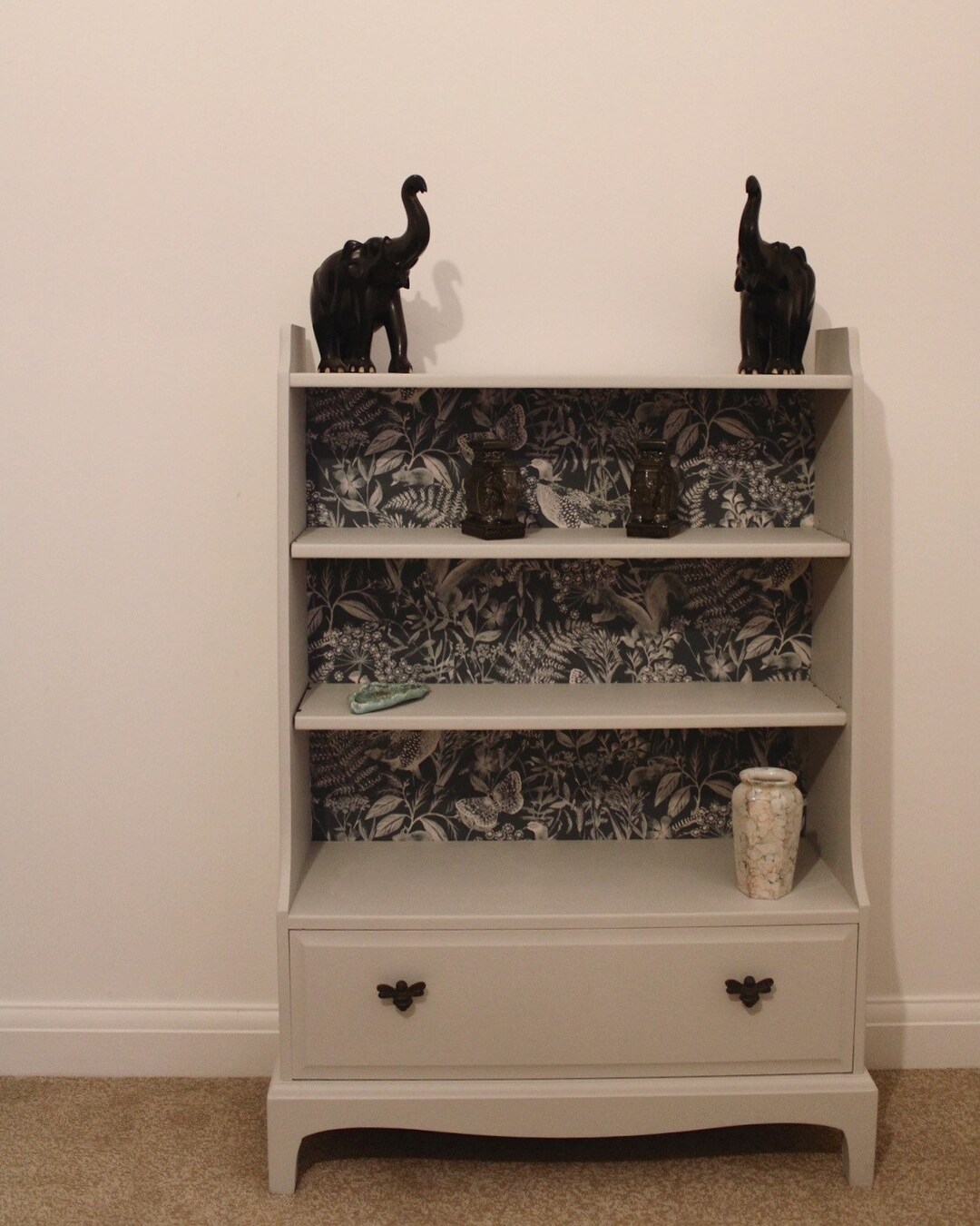 Stag Painted Bookcase Display Painted Unit Etsy