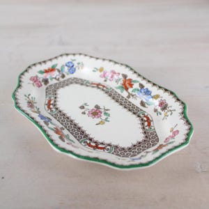 Copeland Spode Chinese Rose Side Plate | Collectable Ceramics Vintage Servingware Tableware | Small Side Dish Appetiser Serving Platter