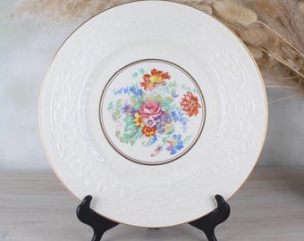 Vintage Wedgewood & Co Teller | Bemalte Blumen Schale