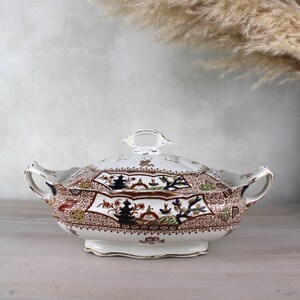 Cypress Lincoln Pottery Cooking Tureen | Vintage Servingware China Tableware | Casserole Dish Serving Dish with Lid | Made in England China